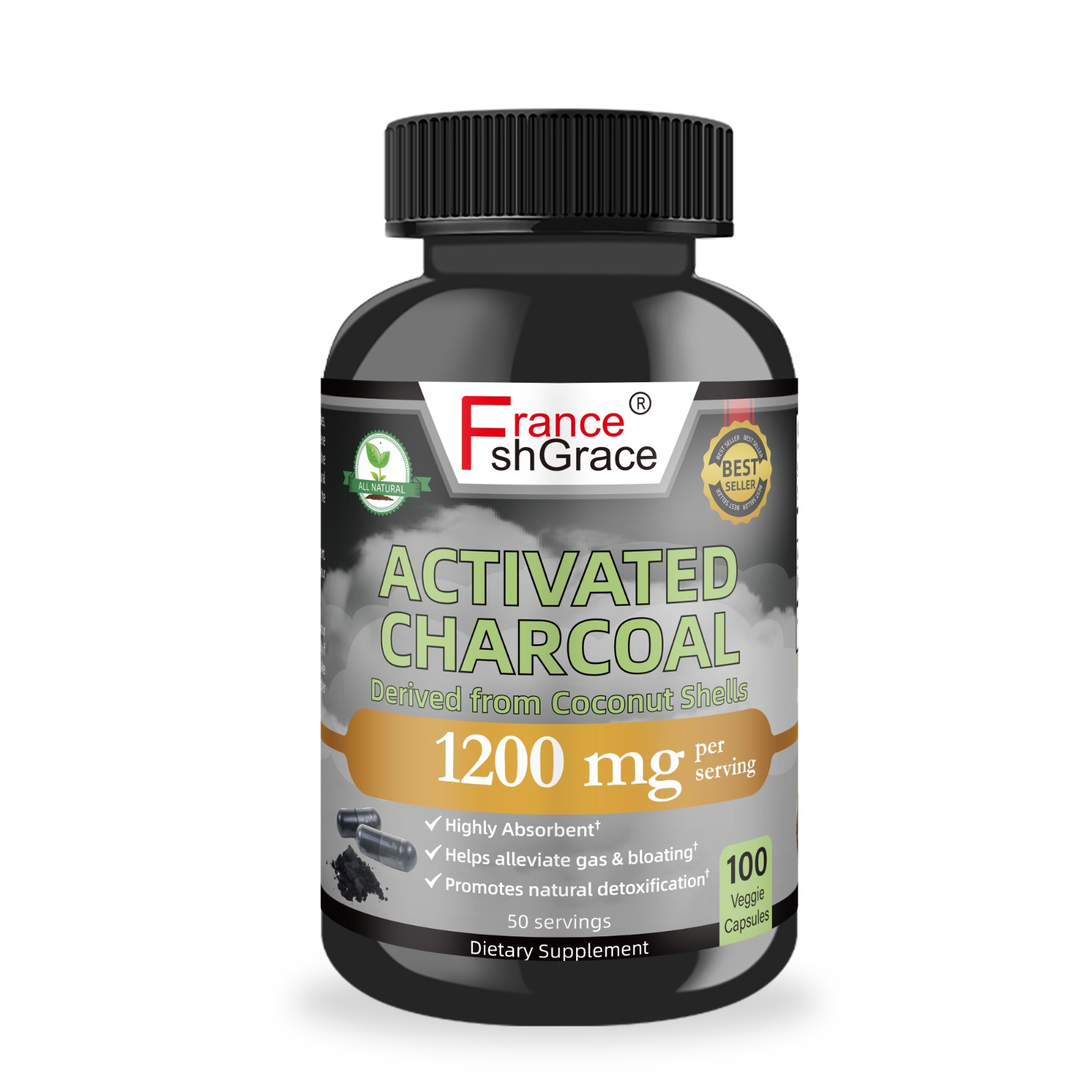 Franceshgrace FSG Activated Charcoal 1200mg